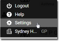 Settings Menu